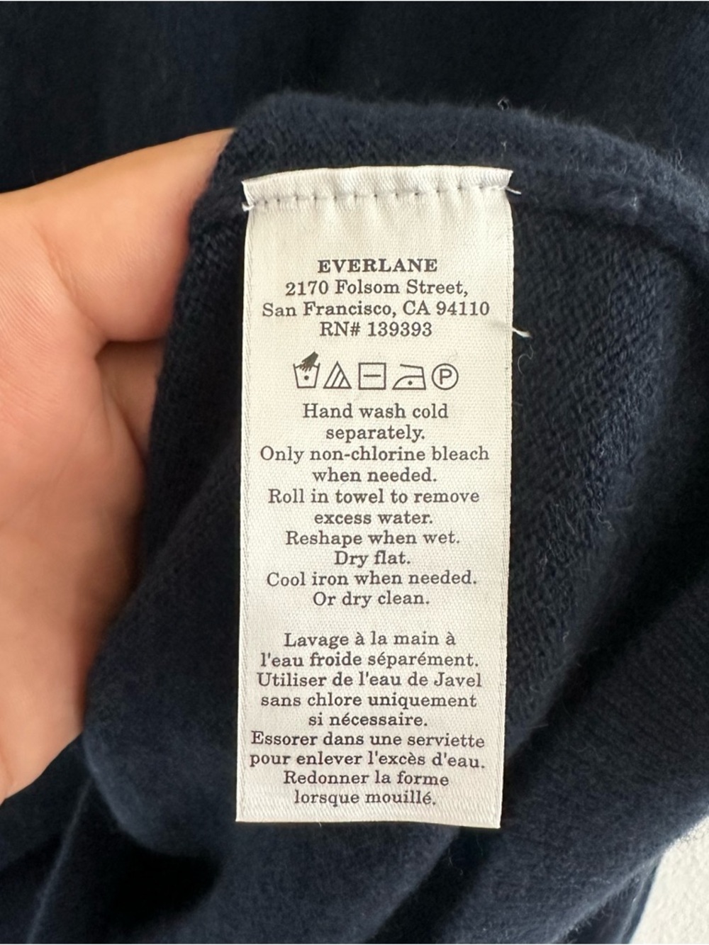 Everlane The Cashmere Crew in Black Size:‎ XL, NWT - Picture 9 of 12